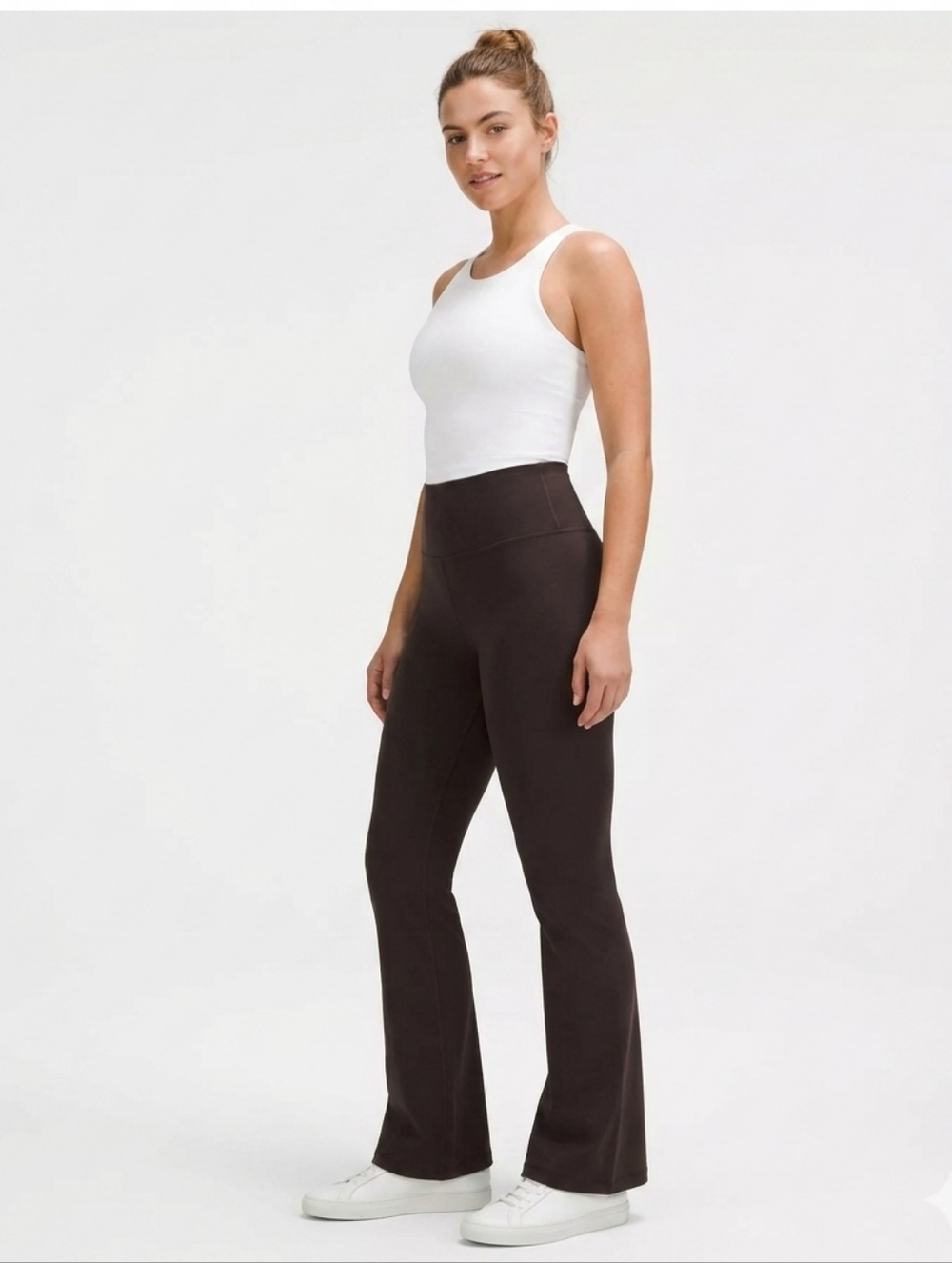 Lululemon Groove Super-High-Rise Flared Pant Nulu - Espresso - Sz 12